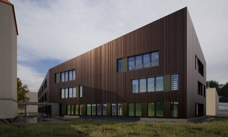 Richtfest für den Erweiterungsbau der Wilhelm-Bölsche-Oberschule